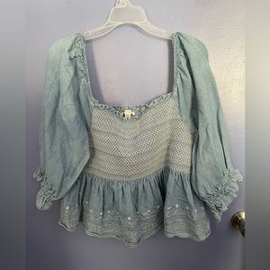 Size XL American Eagle Denim off the shoulder top